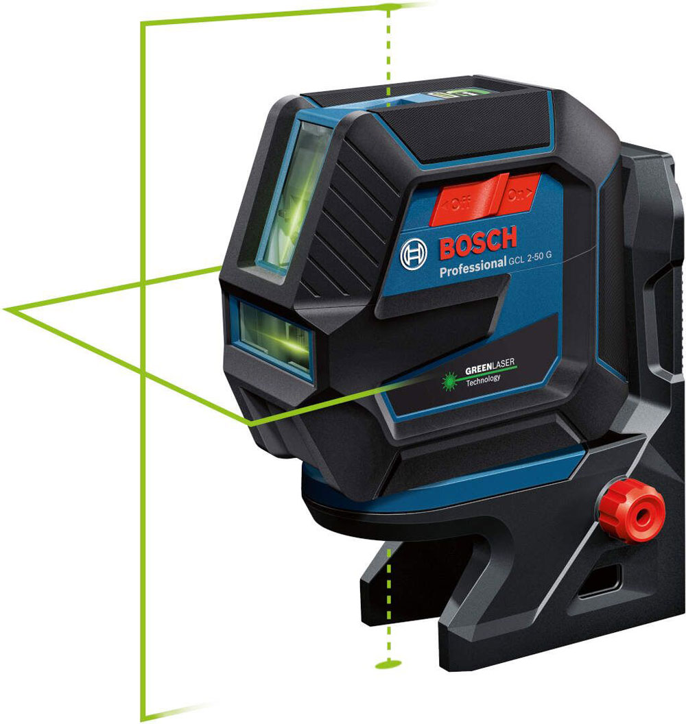 Λέιζερ Γραμμών  BOSCH - GCL 2-50 G Professional με Βάση Στήριξης RM10