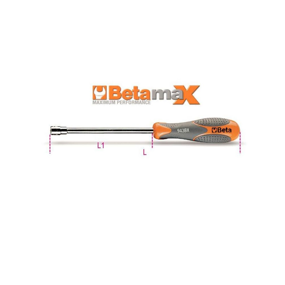 Κατσαβίδια  σετ  BETA  943BX/D8 με Εξάγωνο Καρυδάκι 8 Τεμαχίων