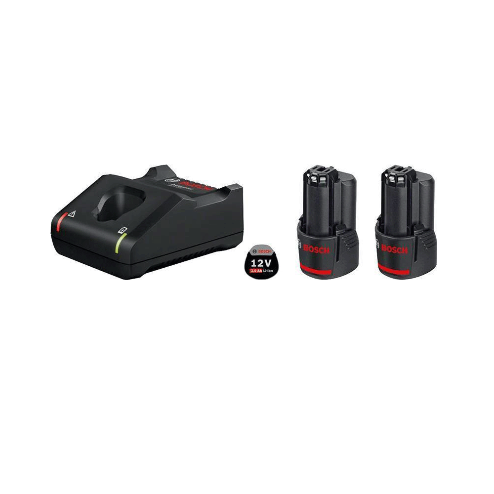 Σετ BOSCH Φορτιστής με 2 Μπαταρίες 12V 3.0Ah