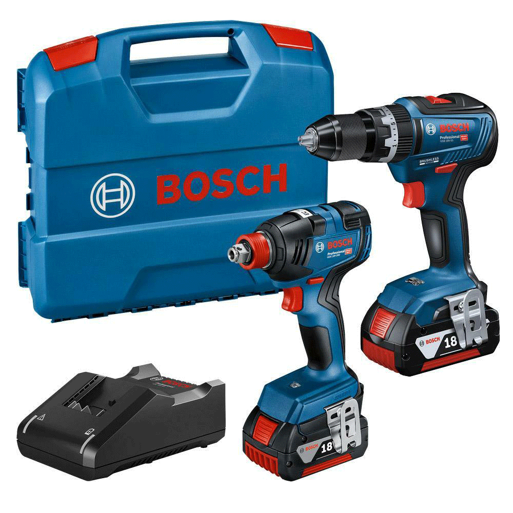 Σετ BOSCH Κρουσ. Δραπ/δο +Μπουλονόκλειδο 18V LiBrushless