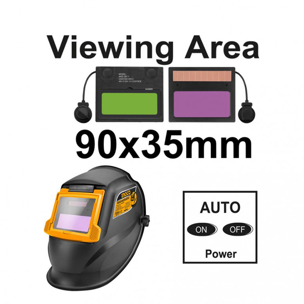 INGCO Ηλεκτρονική μάσκα ηλεκτροκόλλησης AHM009