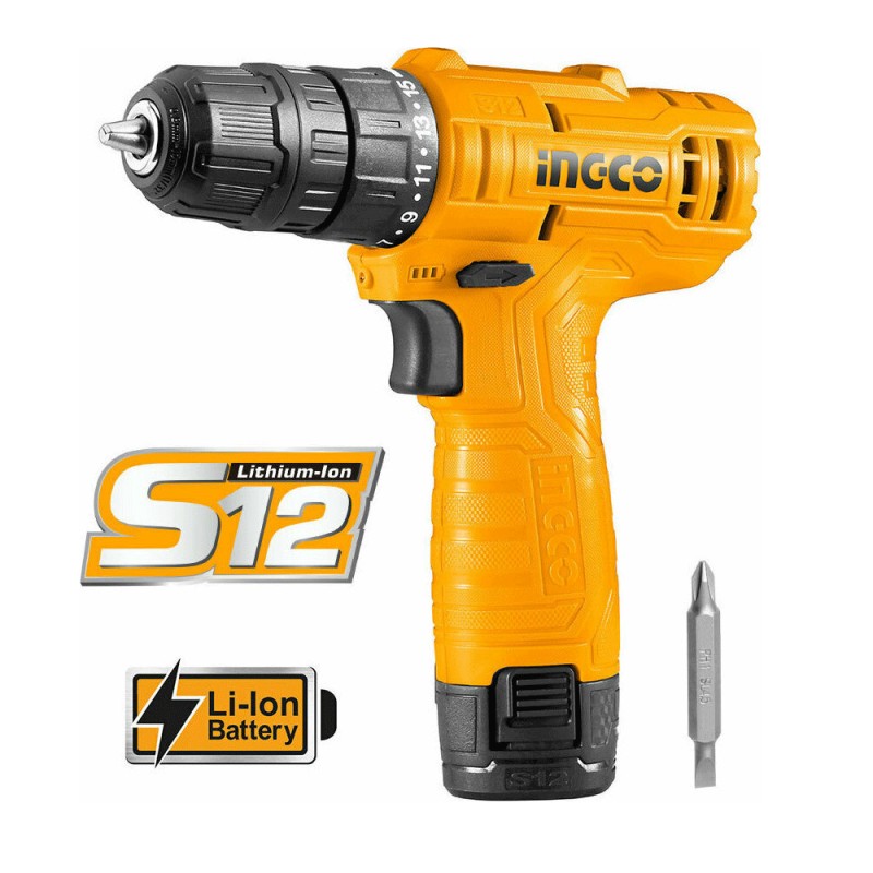 Δραπανοκατσάβιδο INGCO CDLI12415 Μπαταρίας 12V Li