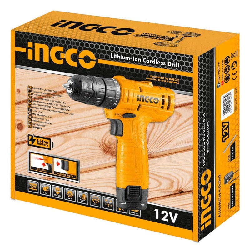 Δραπανοκατσάβιδο INGCO CDLI12415 Μπαταρίας 12V Li