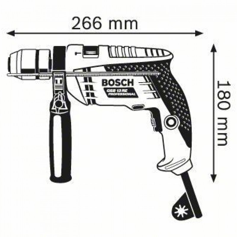 Κρουστικό δράπανο BOSCH GSB 13 RE Professional