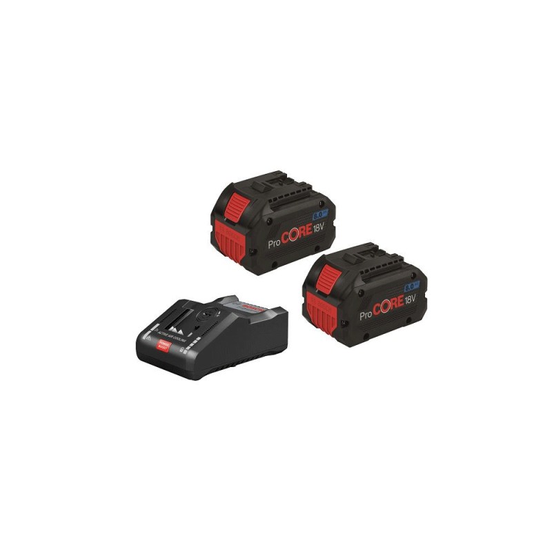 Σετ BOSCH  2 Μπαταρίων  18V 8.0Ah με Φορτιστή 