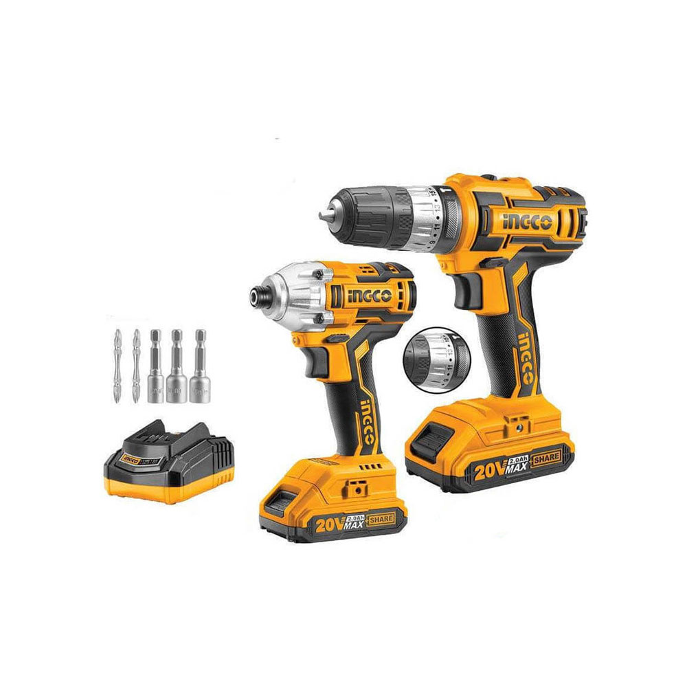 Σετ  INGCO   Κρουστικ.Δραπ/δο και Παλ.Κατσαβίδι 20V  