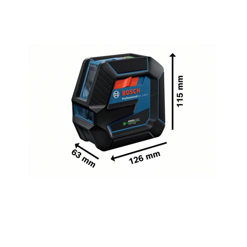 Λέιζερ Γραμμών  BOSCH - GCL 2-50 G Professional με Βάση Στήριξης RM10