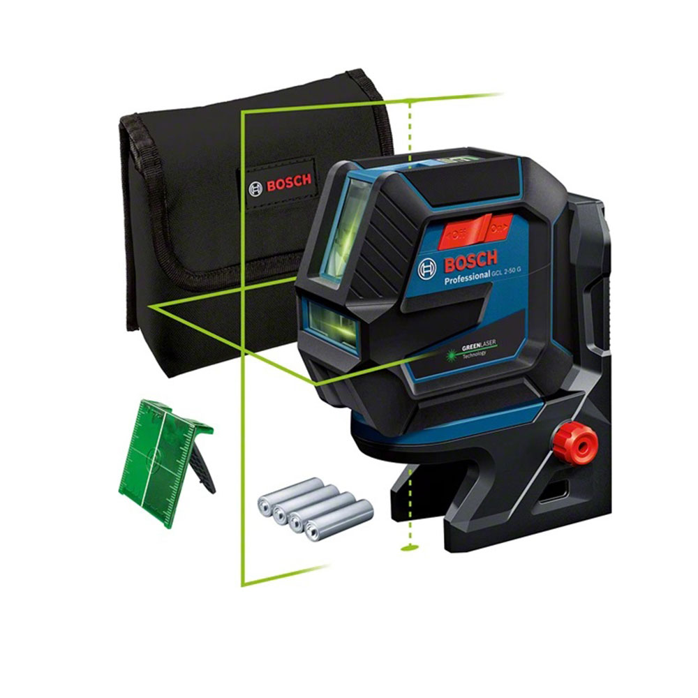 Λέιζερ Γραμμών  BOSCH - GCL 2-50 G Professional με Βάση Στήριξης RM10