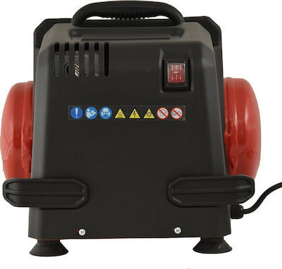 TOROS - Αεροσυμπιεστής Μονομπλόκ Oilfree 1.5HP / 6 Lt