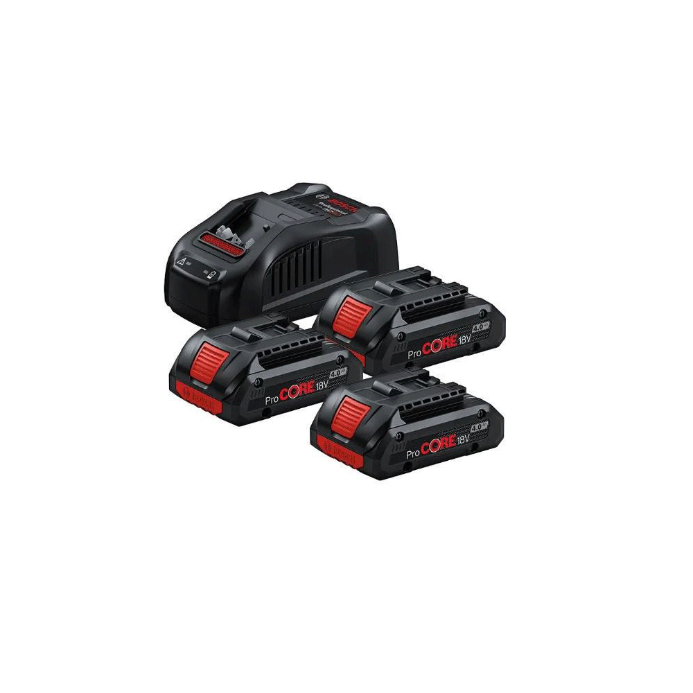 Σετ Bosch  Φορτιστή  και 3 Μπ18V 4a