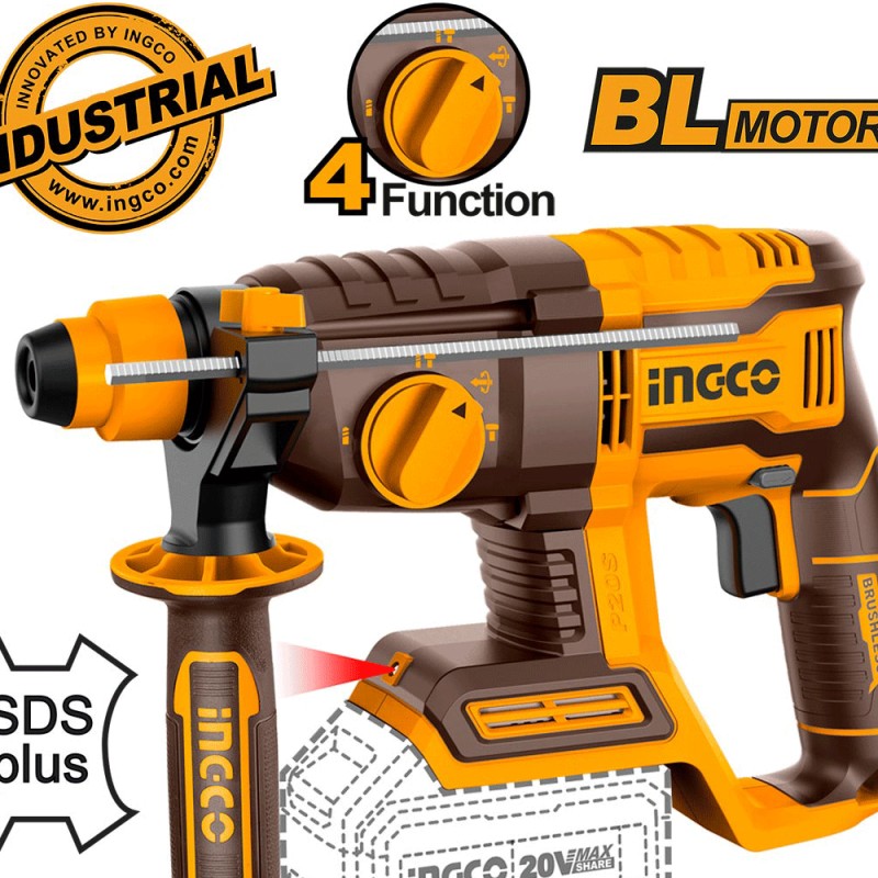 Σετ INGCO 3 Εργαλ 20V.Tροχος ,κρουστικο,πνευματικο