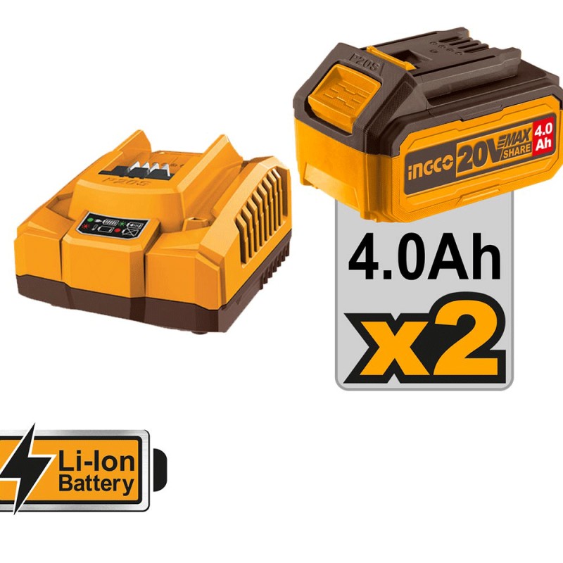 Σετ INGCO 3 Εργαλ 20V.Tροχος ,κρουστικο,πνευματικο