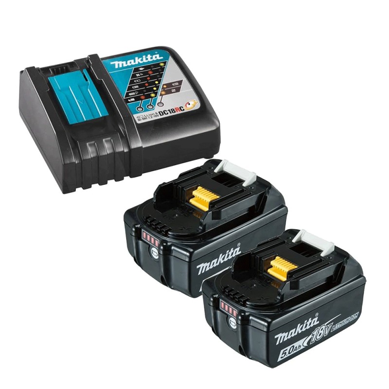 Σετ 2 μπαταρίες BL1850B + ταχυφορτιστή DC18RC