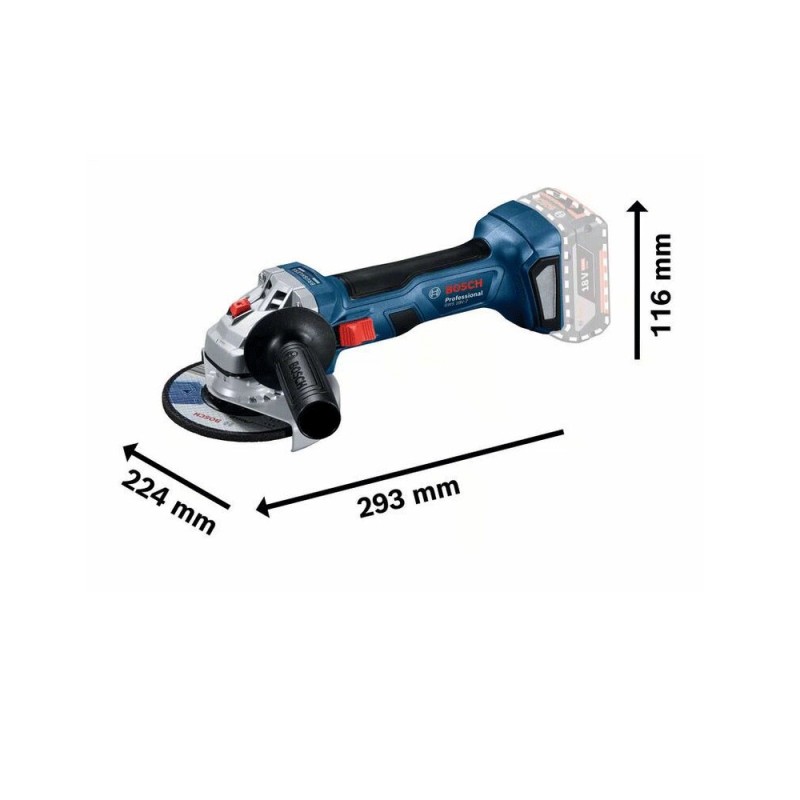 Γωνιακός Τροχός Μπαταρίας BOSCH - GWS 18V-7  18V 