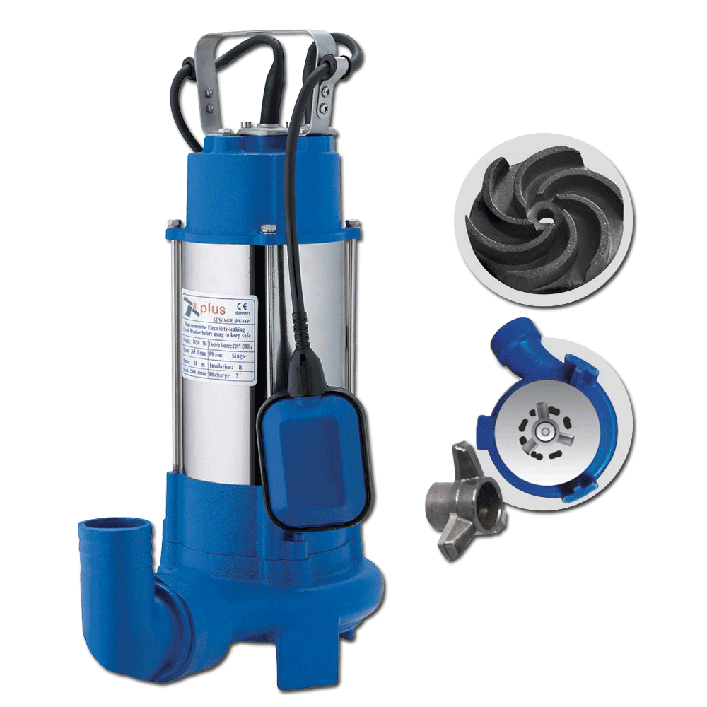 Αντλία λυμάτων PLUS SUPER CUT inox με κοπτήρα