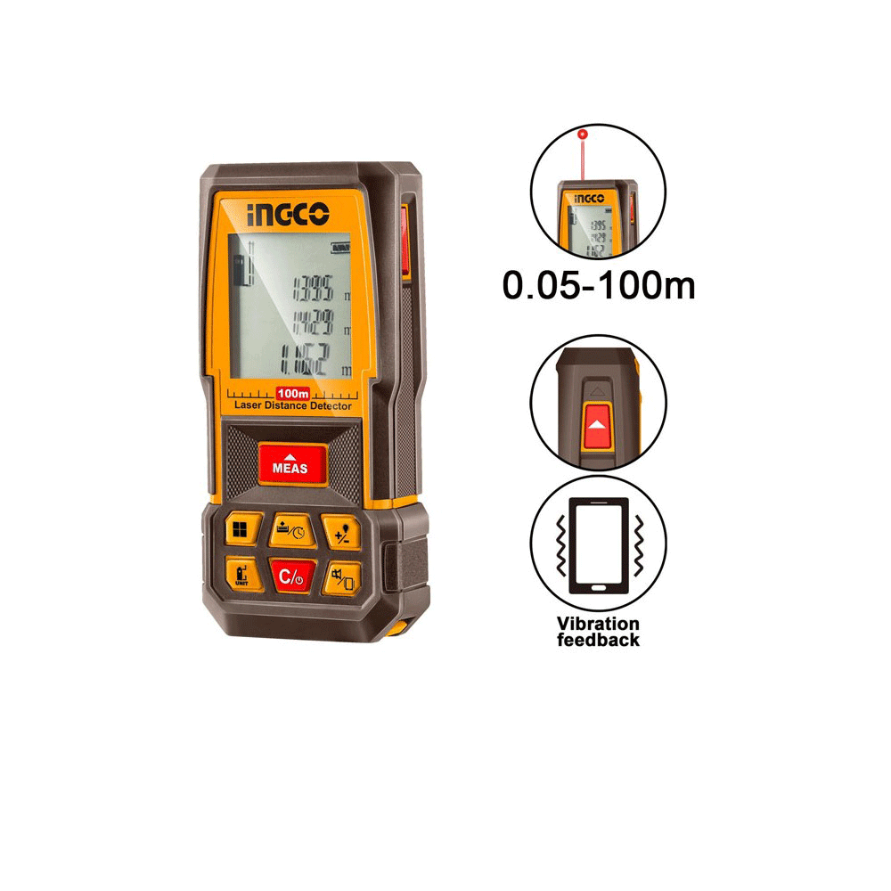 Μετρητής ΑποστάσεωνINGCO  Laser 100m   